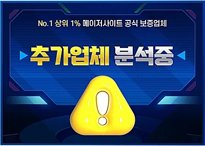 먹튀검증업체분석중
