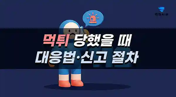 먹튀 신고 절차 다이어그램