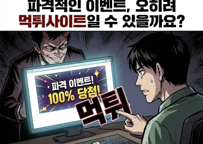 Q : 파격적인 이벤트, 오히려 먹튀사이트일 수 있을까요?