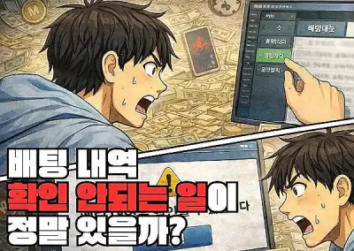 Q : 배팅 내역이 확인 안 되는 일이 정말 있나요?