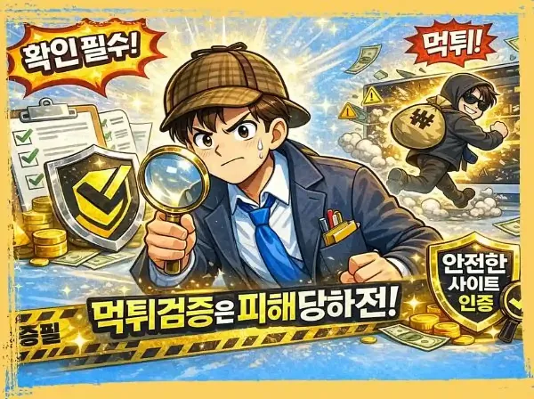 먹튀검증은 피해 당하기 전, 미리미리가 정답