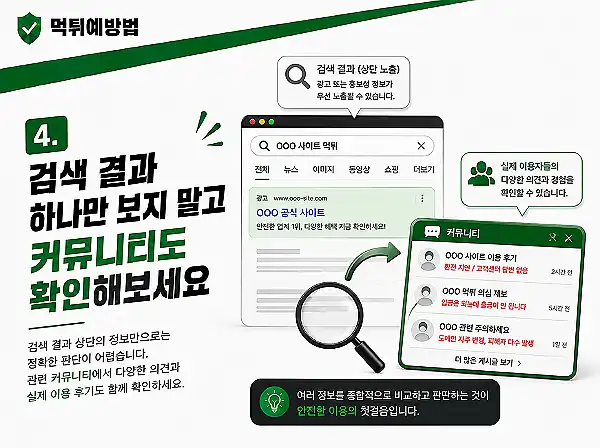 커뮤니티 및 검증 사이트 활용법 커뮤니티 및 검증 사이트 활용법