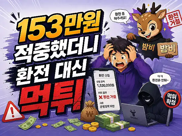 밤비 먹튀 확정