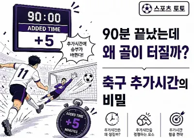 90분 끝났는데 왜 골이 터질까? 축구 추가시간의 비밀