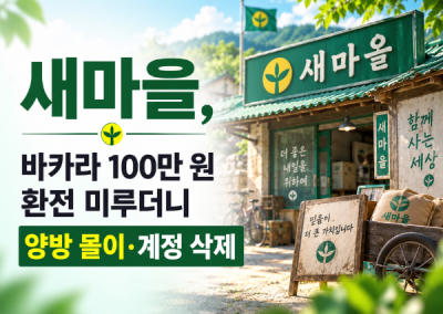 새마을, 바카라 먹튀100만 원 환전 미루더니 양방 몰이·계정 삭제