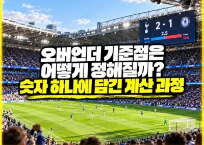 오버언더 기준점은 어떻게 정해질까? 숫자 하나에 담긴 계산 과정
