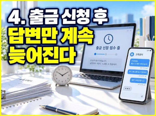 출금 시 새로운 조건 추가 이미지