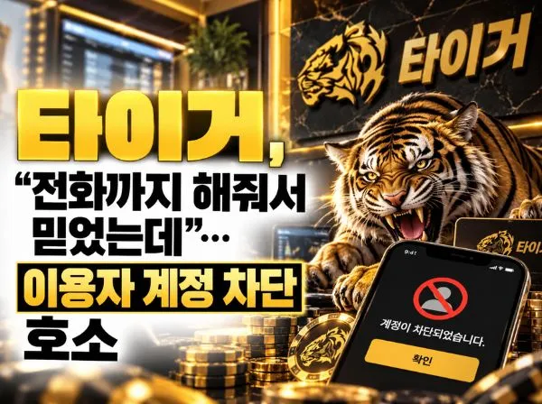 타이거 먹튀 확정 및 피해 사례
