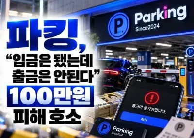 [파킹(PARKING)] “입금은 됐는데 출금은 안된다” 100만원 피해 호소