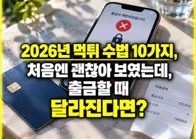 2026년 먹튀 수법 10가지,출금할때 달라진다면?